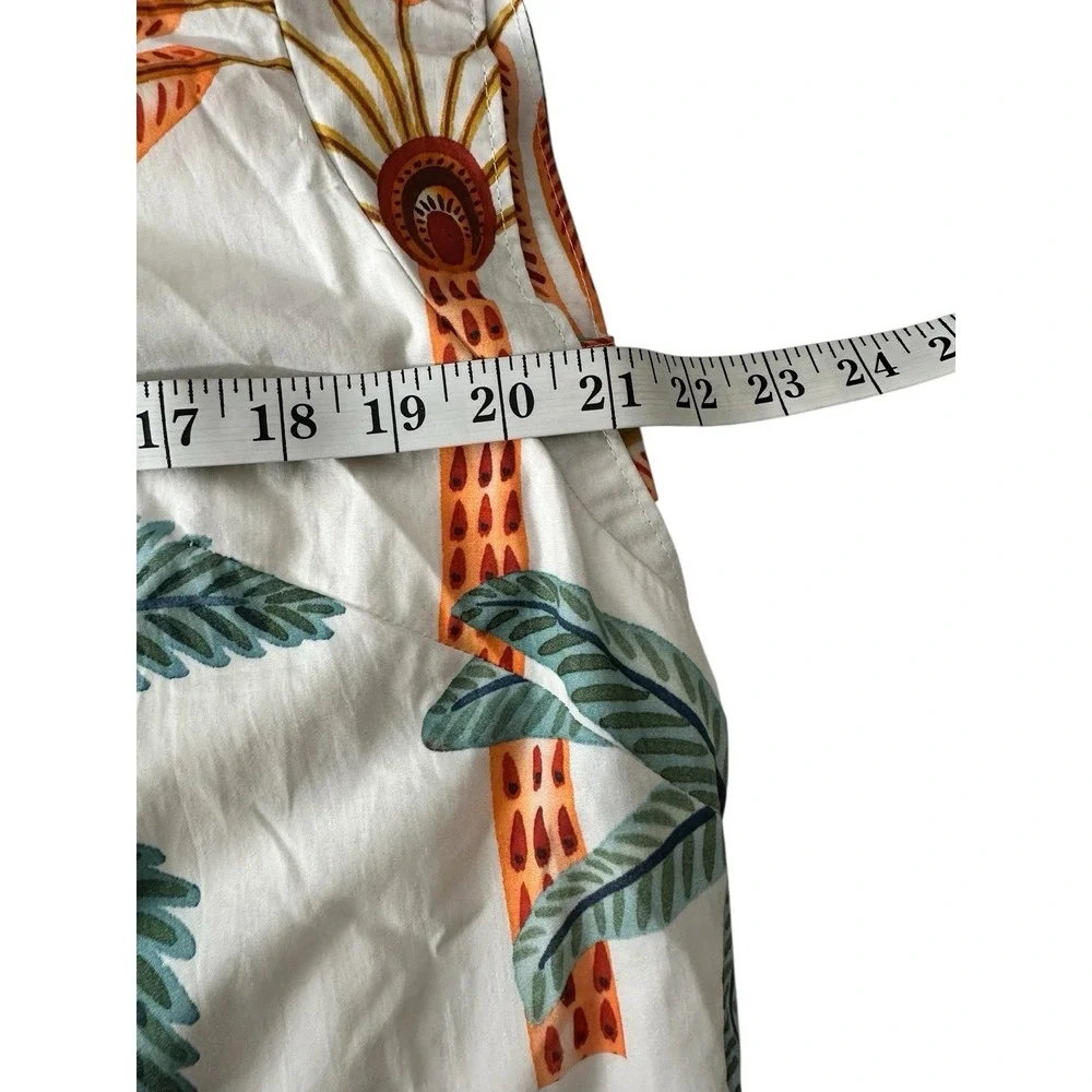 Maeve By Anthropologie Maxi Dress Women's Large Button-Front Tropical Resort - Picture 10 of 11